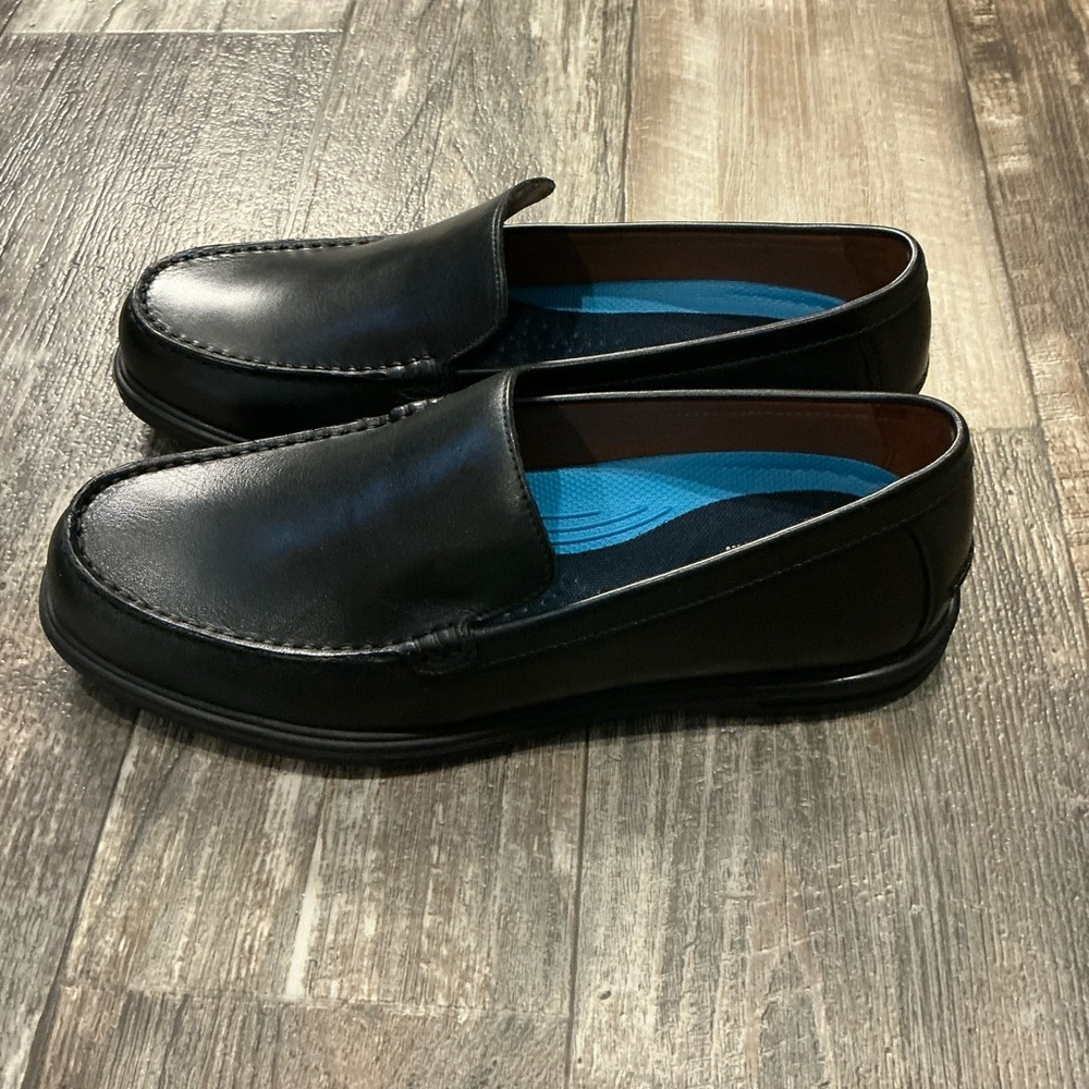 Dockers Men's Black Leather Loafer Size 10.5 - Picture 9 of 16